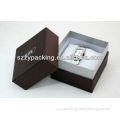 texture paper packing watch box with silk-screened logo